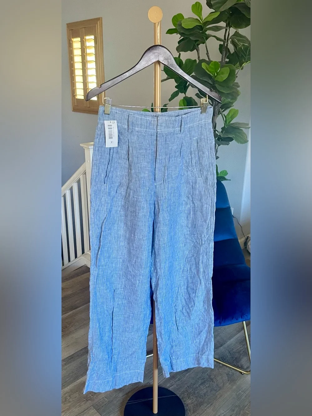 NWT EVERLANE THE LINEN WAY-HIGH® DRAPE PANTS WOMENS SIZE 6
